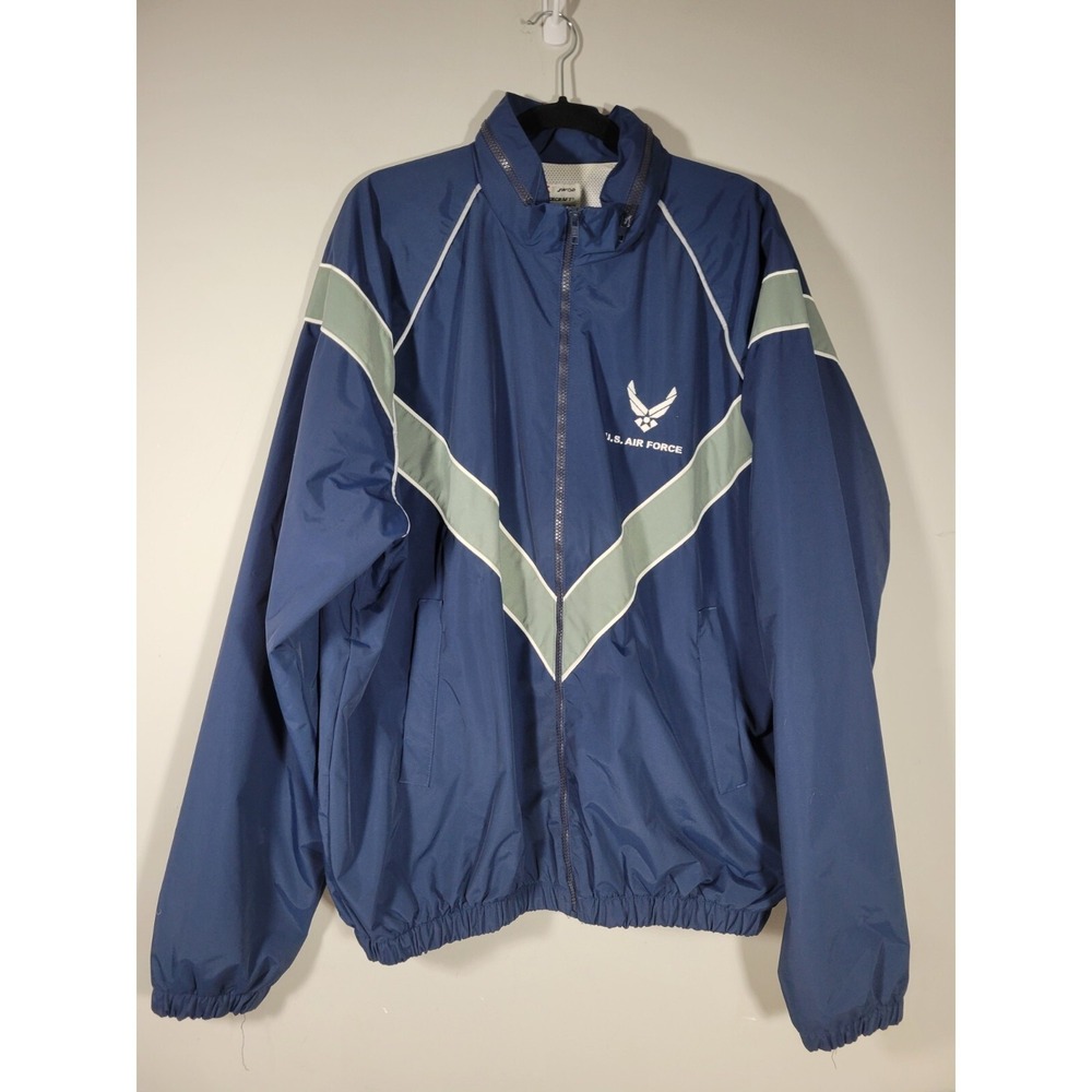 U.S. Air Force Men's Skilcraft AAF PTU  Phyiscal Training Zip Windbreaker Jacket